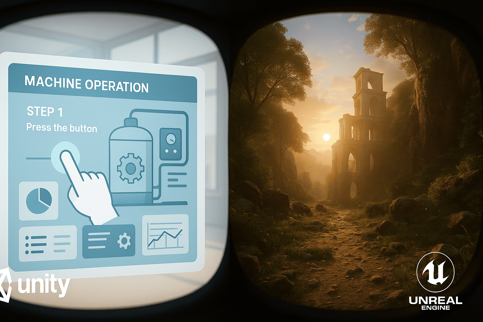 Image in 【2025年最新】VR開発完全ガイド:Unity vs Unreal Engine 徹底比較と最適なエンジンの選び方 article